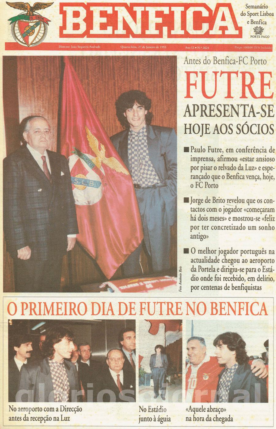 jornal o benfica 2624 1993-01-27